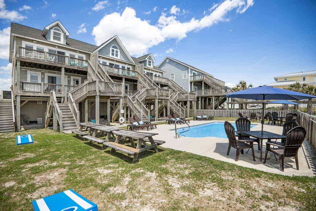 NEW Management in 2025! Oceanfront triplex with pool  & private beach access