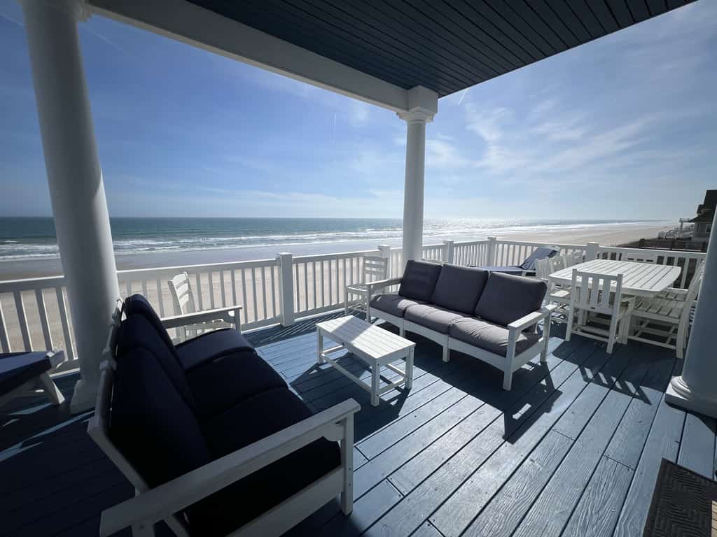 Spacious beachfront beauty with amazing ocean views, decks, & W/D