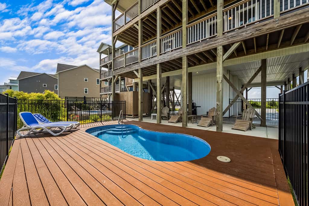 Beautiful ocean view home with private pool and hot tub with direct beach access