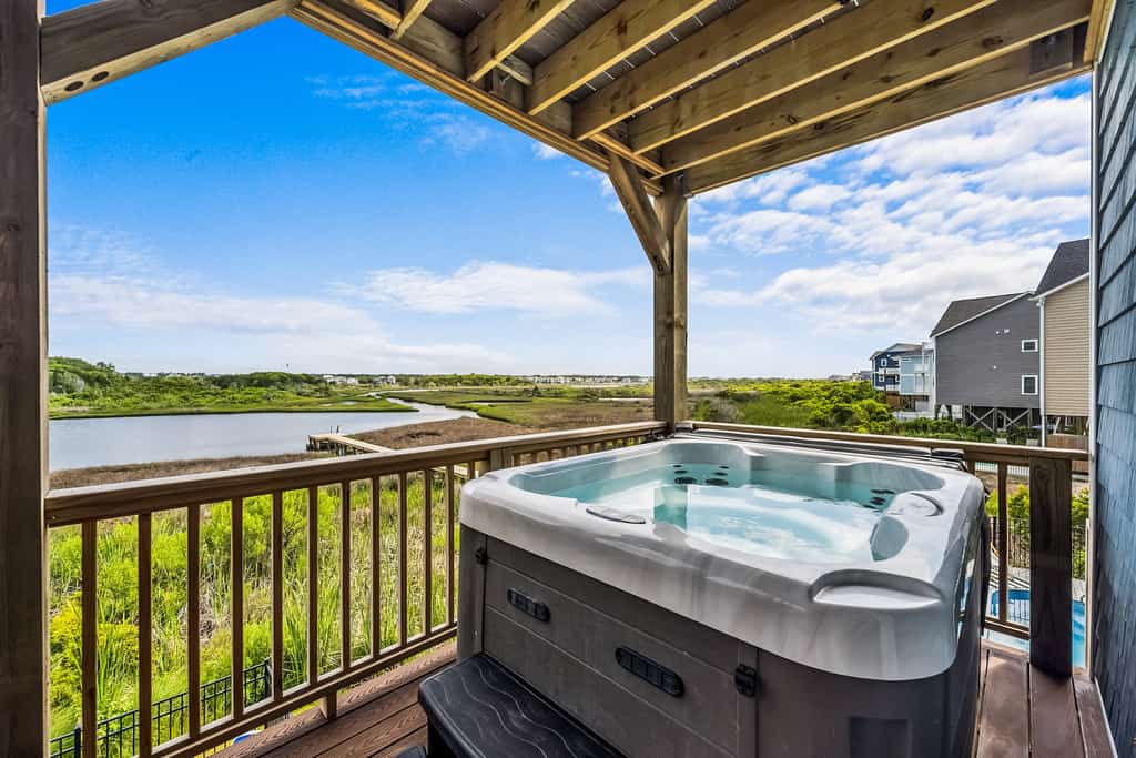 Beautiful ocean view home with private pool and hot tub with direct beach access