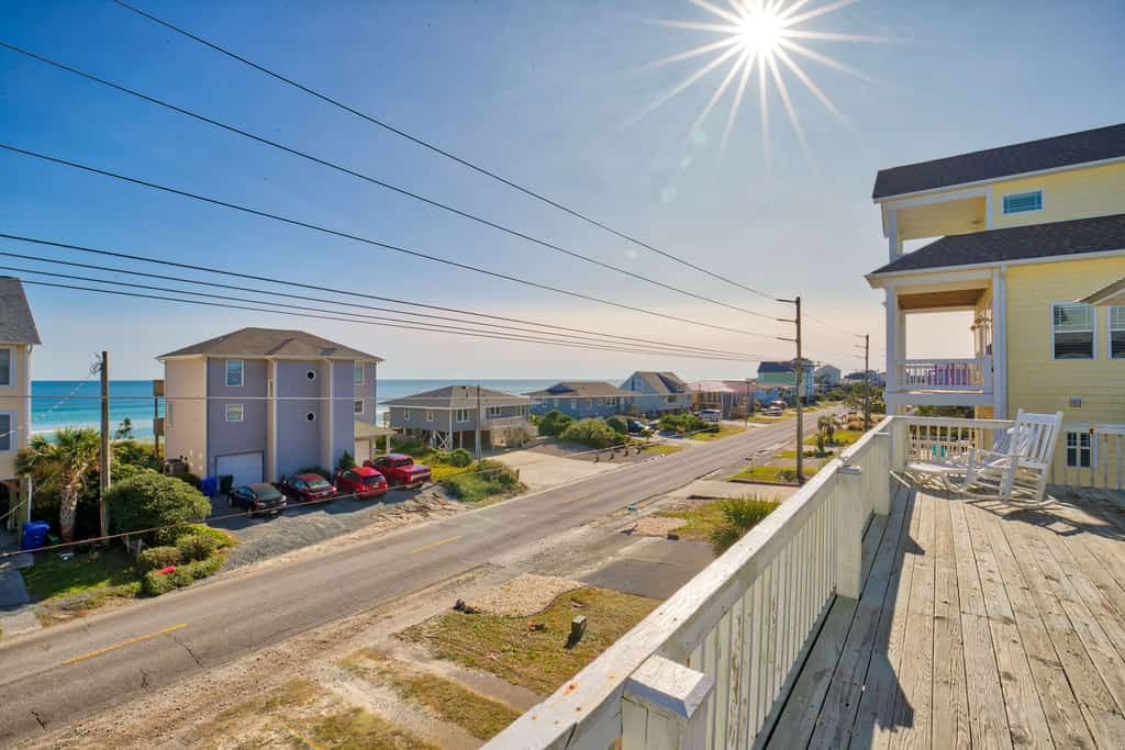 Dog-Friendly Second Row Getaway with Ocean Views & Spacious Decks in Surf City
