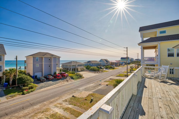 Dog-Friendly Second Row Getaway with Ocean Views & Spacious Decks in Surf City
