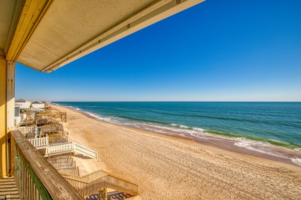 Oceanfront condo with unlimited beach views, private beach access, community pool and more..!