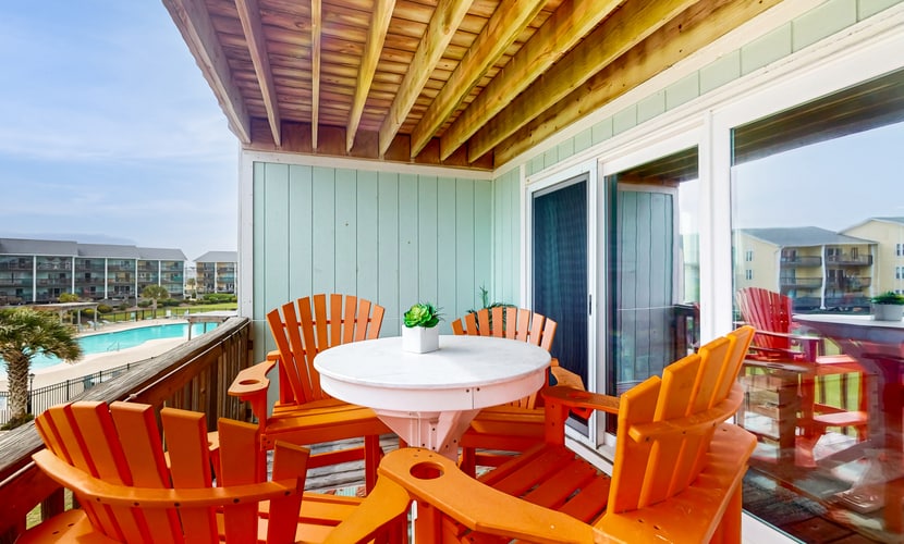 Ocean-view condo with direct beach access, community pool, gazebo and more!