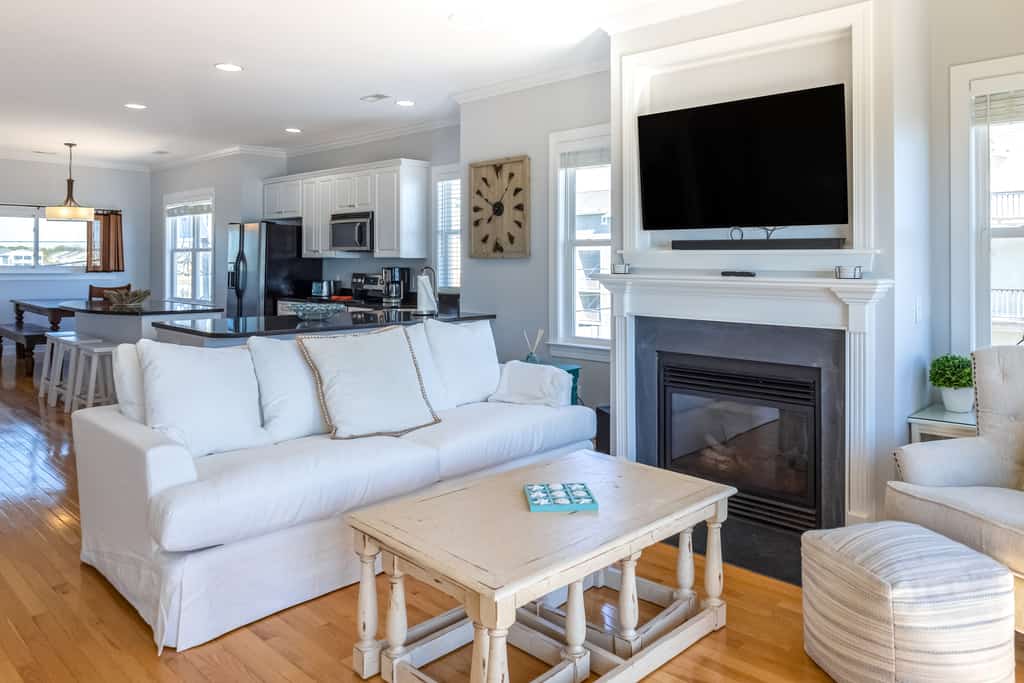 Elegant beachfront escape with private boardwalk, free WiFi, & furnished balcony