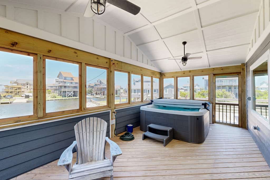 Waterfront Home on Bulk-Headed Lot w/ Private Hot Tub, Sound View, Shared Pool