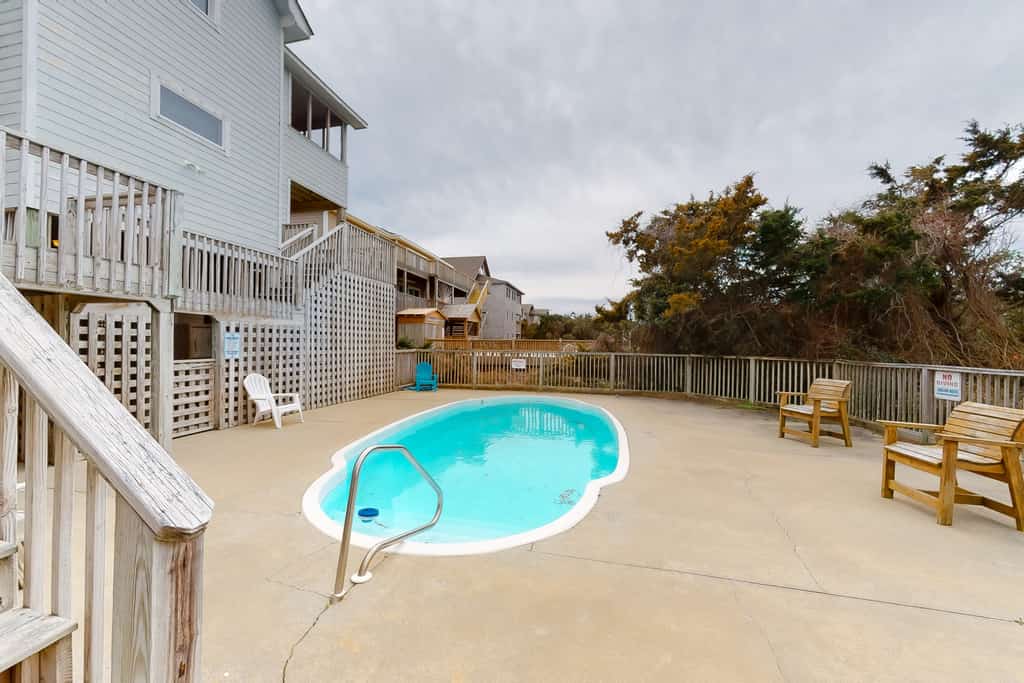 Oceanfront home with central AC, ocean view, private hot tub, & pool