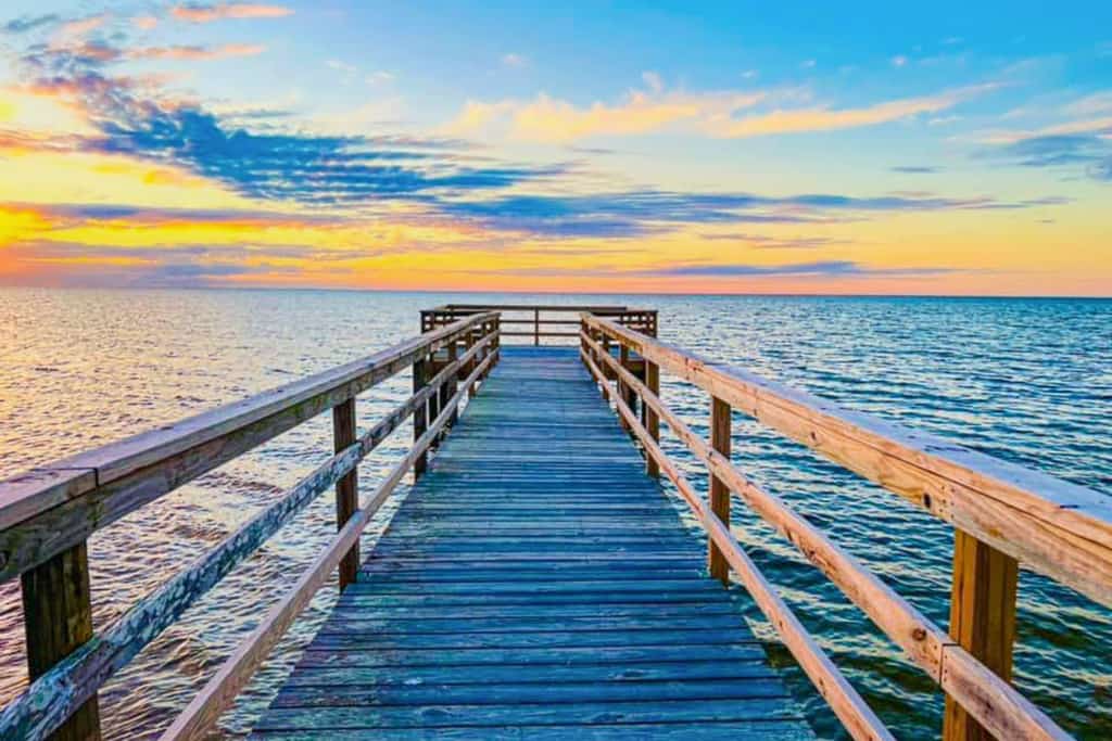 Waterfront, dog-friendly home with private pool, hot tub, pier & beach