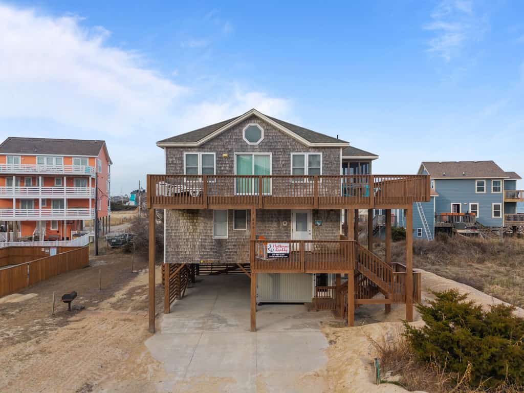 Enjoy a semi-oceanfront getaway, just steps  away from easy beach access!