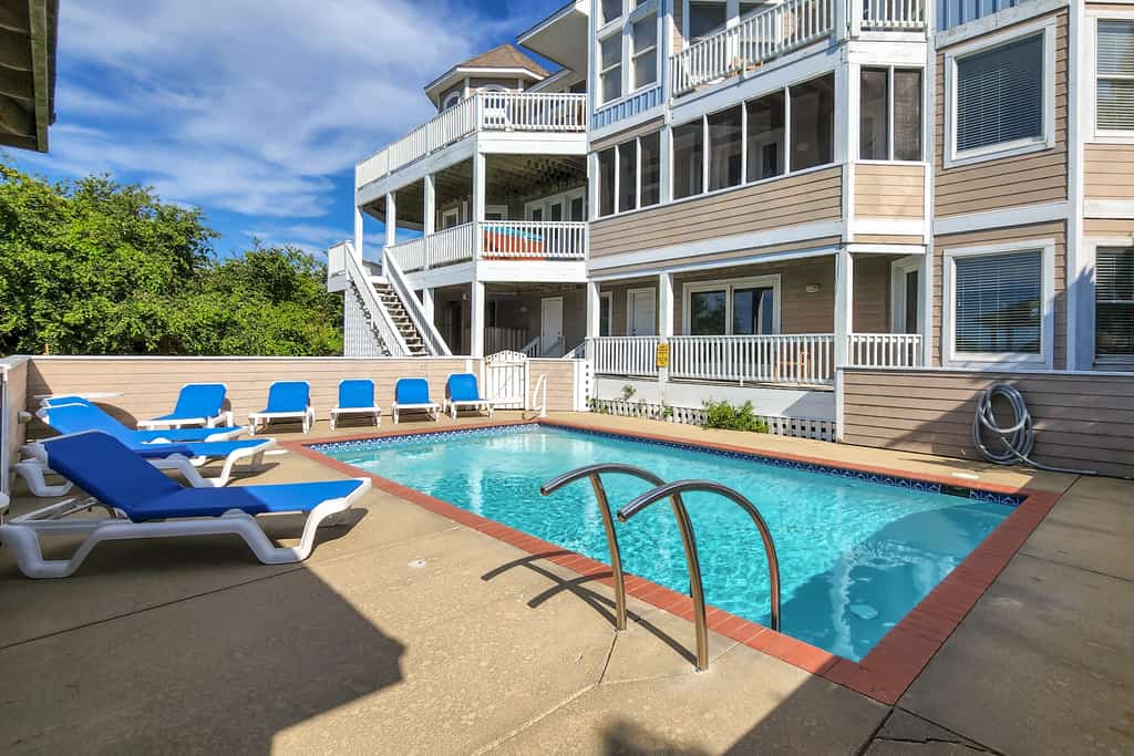 Waterfront home with theatre, private pool & hot tub - dog-friendly