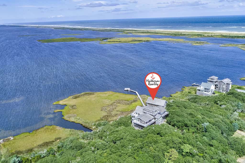 Luxury sound-front home with private pool, hot tub, & dock