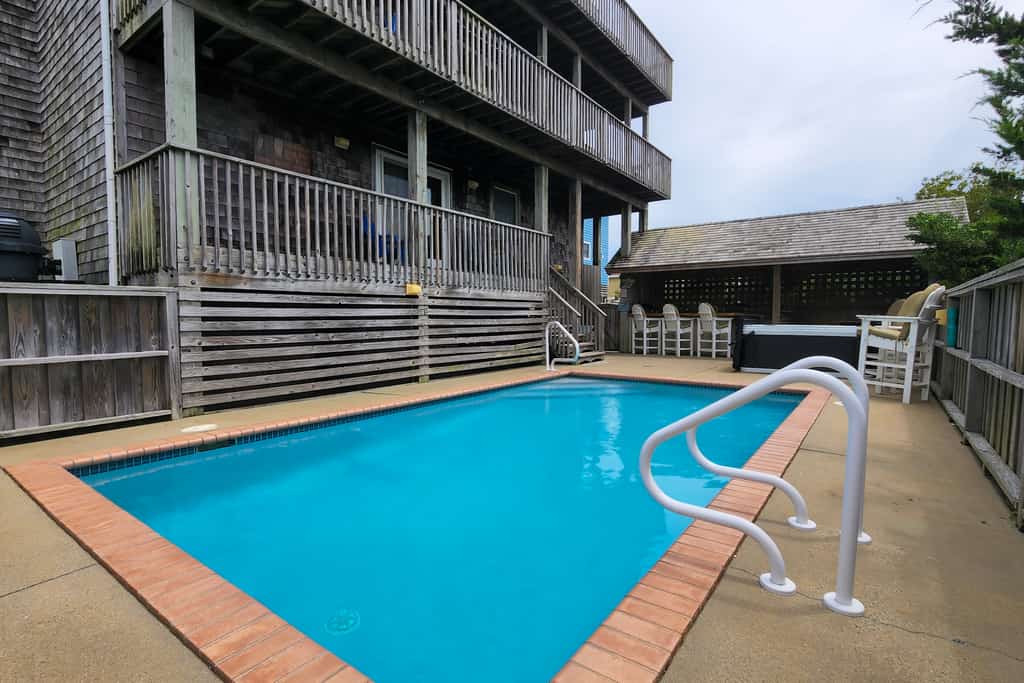 Home with private pool, hot tub, W/D, & central AC