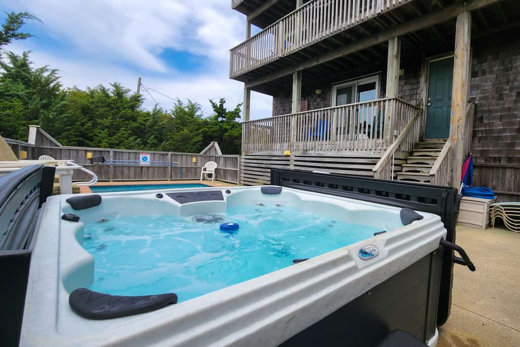 Home with private pool, hot tub, W/D, & central AC