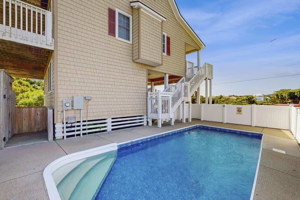 Ocean-side dog-friendly home with sound views, private outdoor pool & hot tub