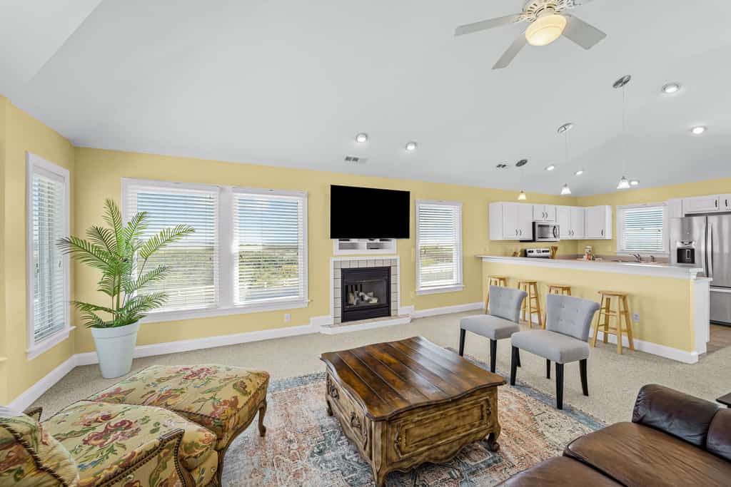 Sound-front home with private pool, hot tub, grill, outdoor shower, & water views