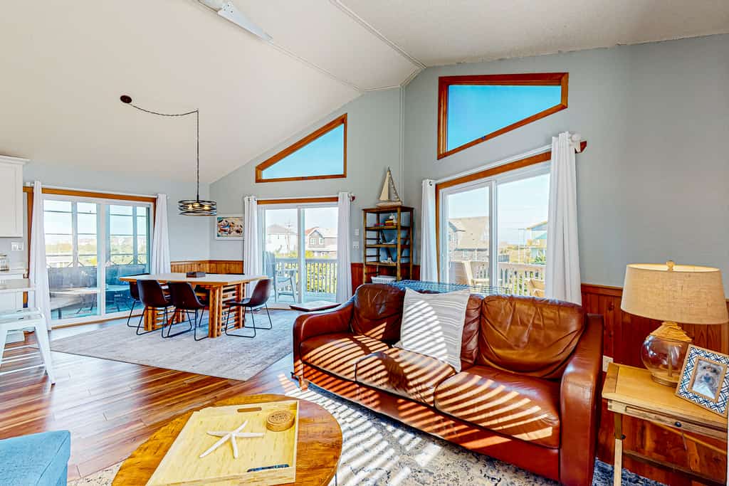 Home across from the beach with grill, pool access, & decks - dog-friendly