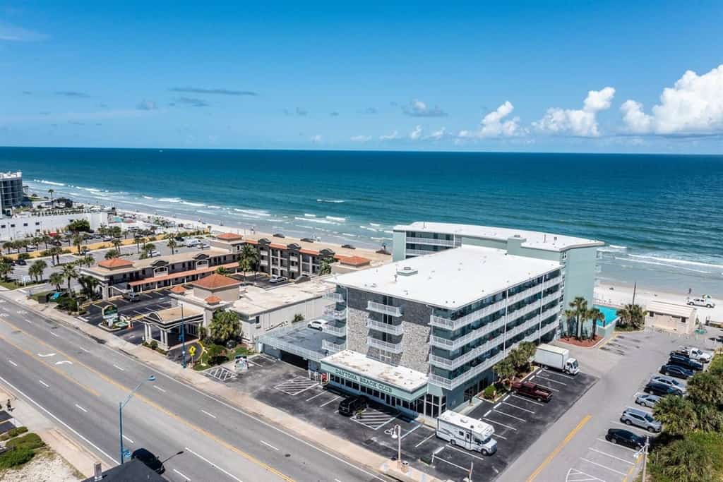 Beachfront Studio with Balcony & Pool – Walk to Boardwalk Fun