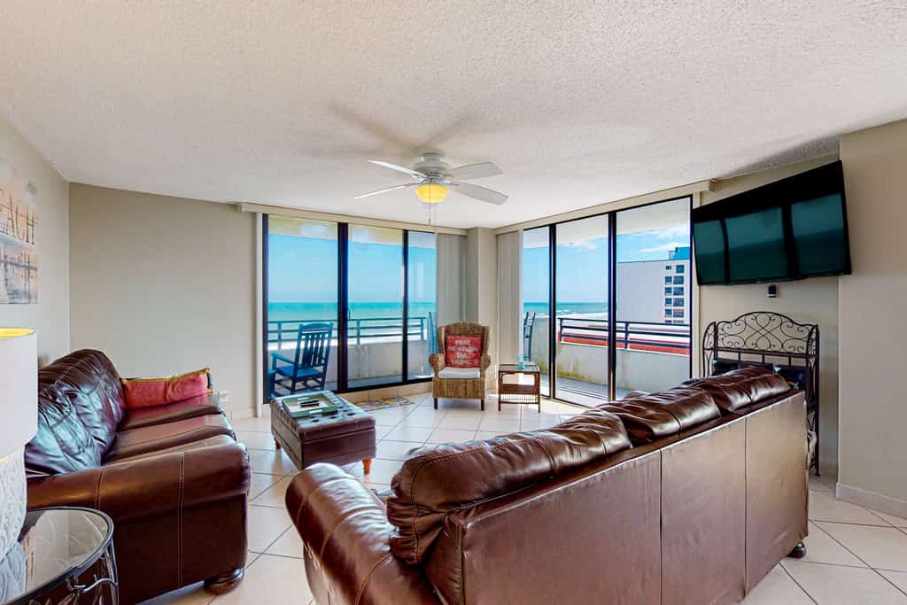 Oceanfront Corner Condo w/ Balcony, Pool, & Rocket Launch Views