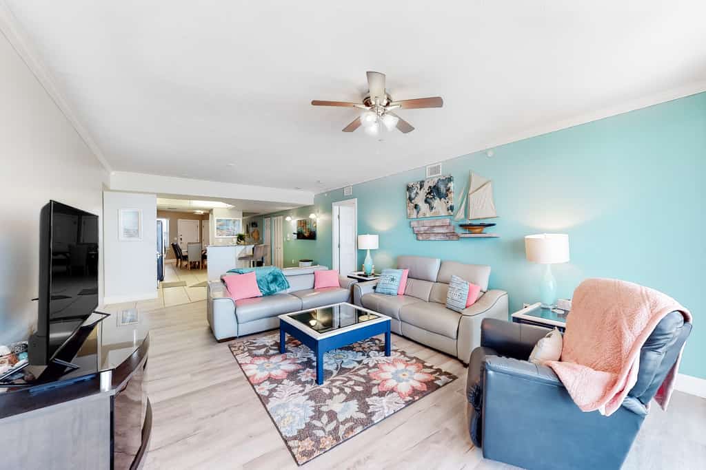 Peaceful Oceanfront Retreat with Balcony, Pool & Game Room