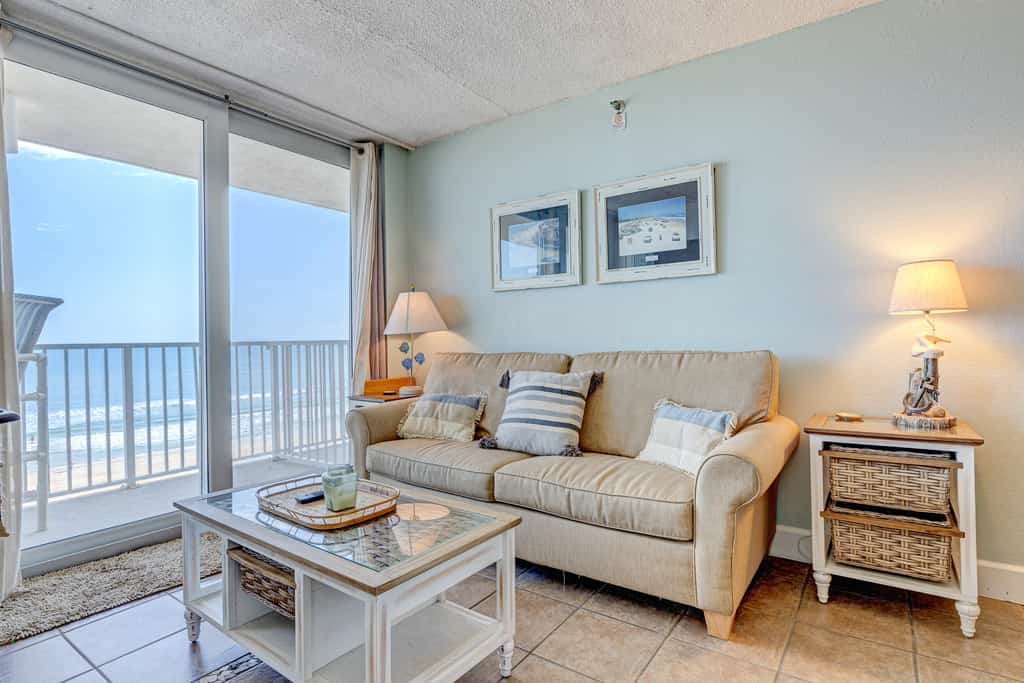 Upgraded Beachfront Condo w/ Balcony & King Bed | Walk to Boardwalk