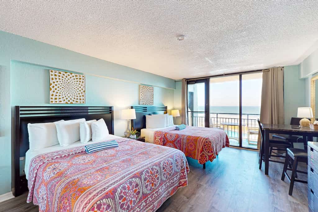 Oceanview Condo with Balcony, Pool, Game Room & Beach Access