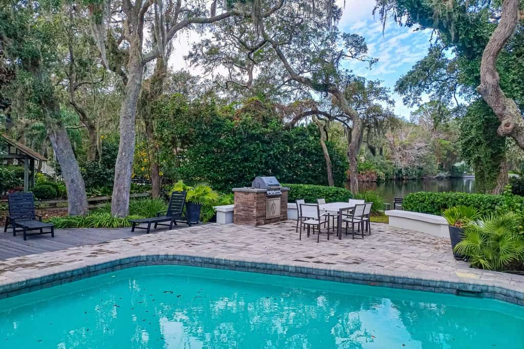 Lakefront home with private pool & outdoor space for entertaining