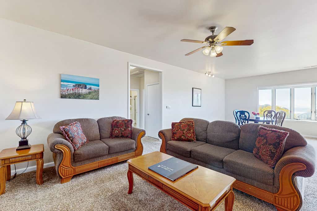 Rosebud Retreat
Find the perfect getaway on the Northern California Coast at this spacious Fort Bragg retreat, a 4,000-square-foot home on an acre of land right by the ocean! 