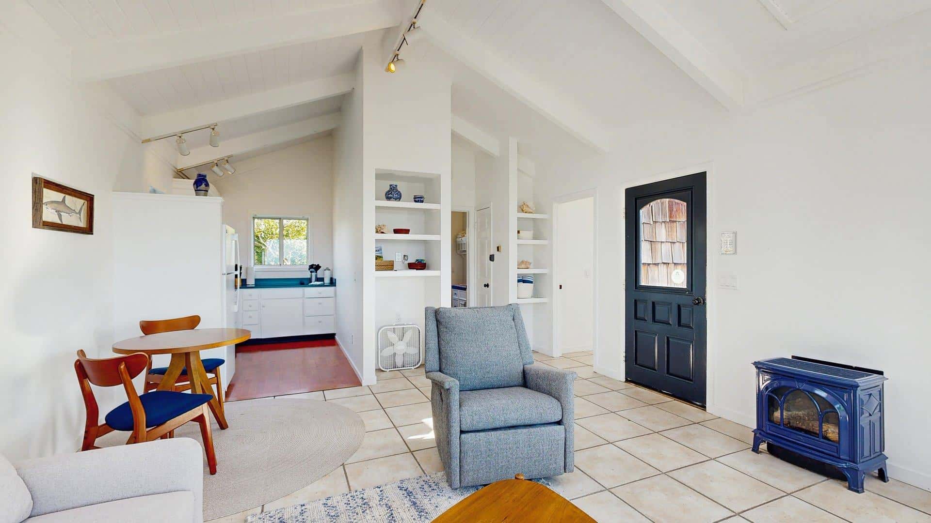 Oceanfront cottage with beach views & deck