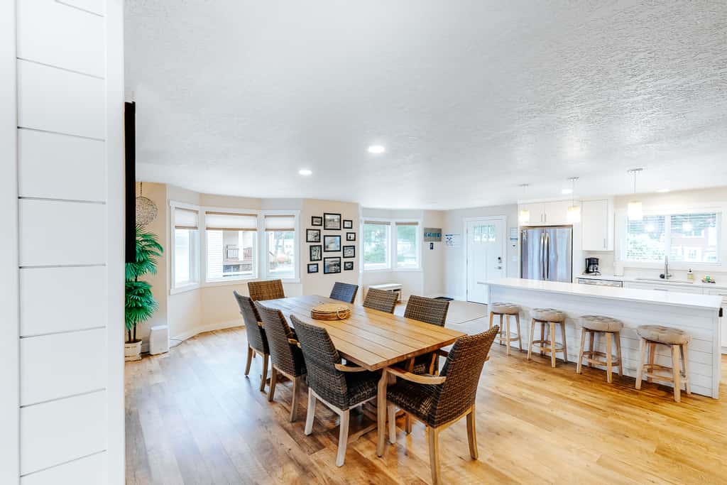 Homey dog friendly house with partial ocean views gas fireplaces and gas grill