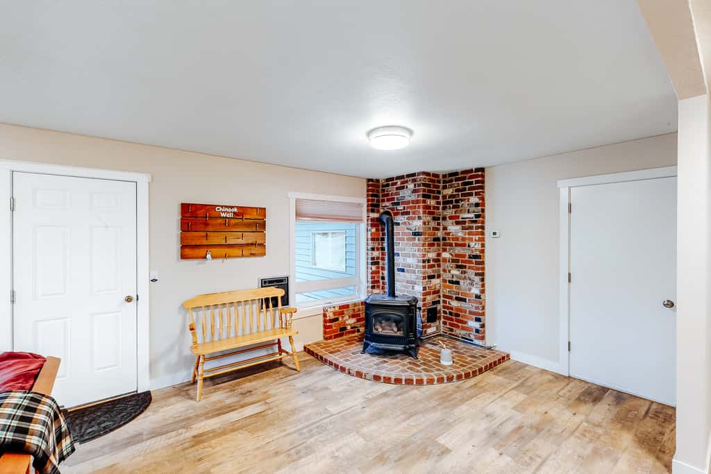 Homey dog friendly house with partial ocean views gas fireplaces and gas grill