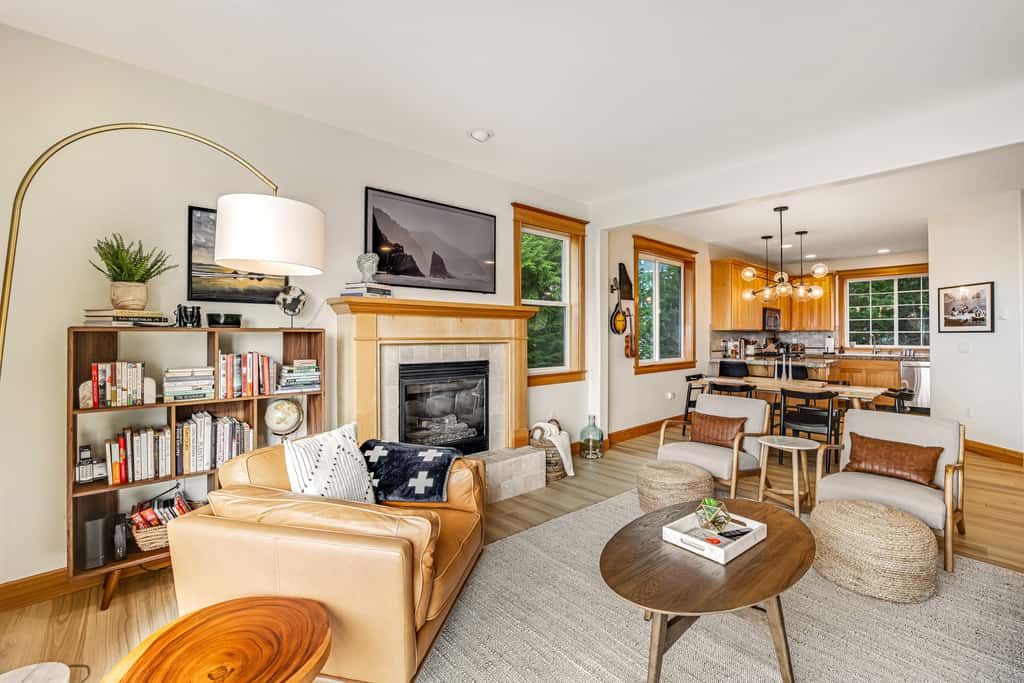 Dog friendly home with ocean views deck washer dryer grill and fireplace