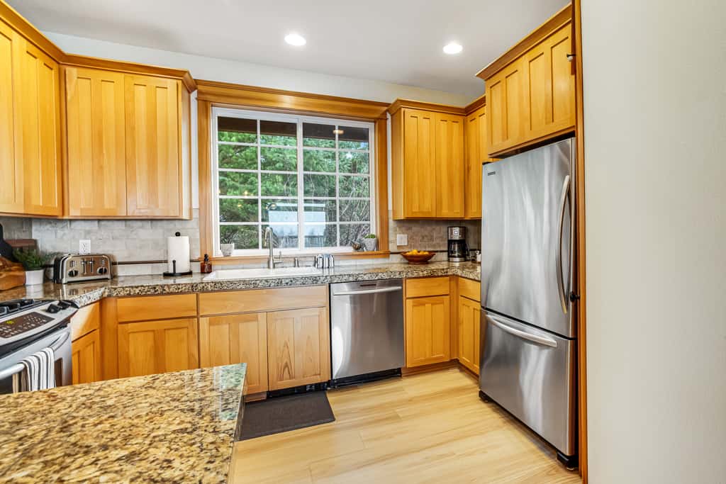 Dog friendly home with ocean views deck washer dryer grill and fireplace