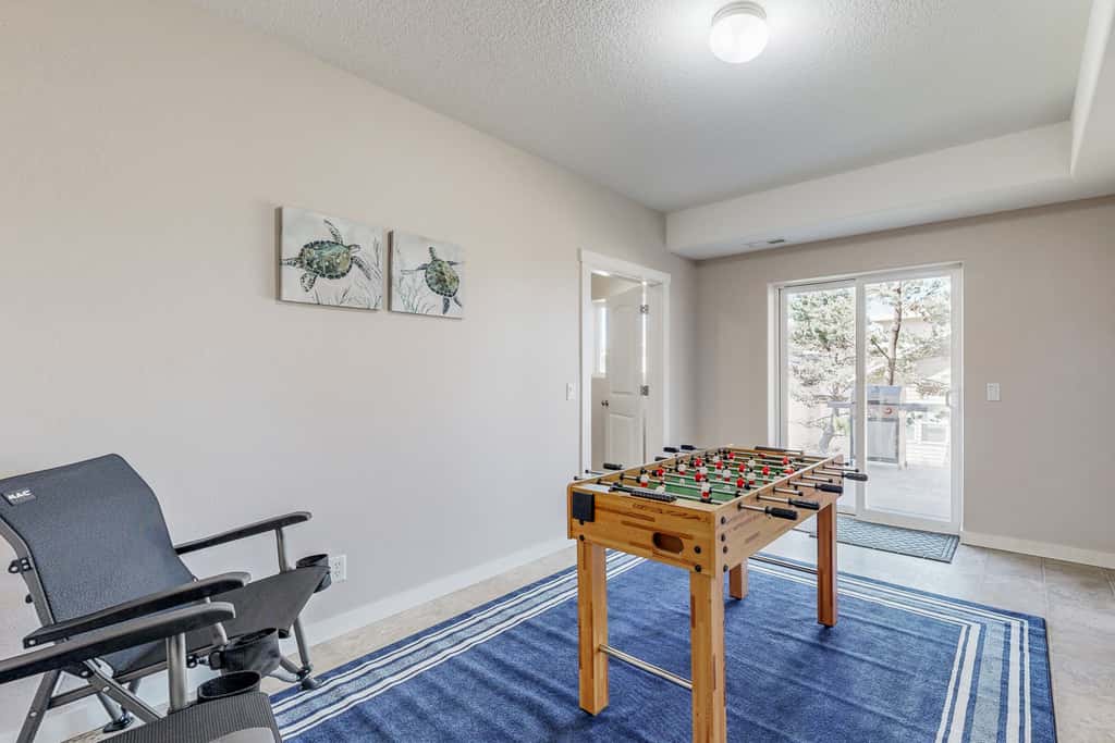 Sweeping ocean view home with fireplace grill and foosball table dog friendly