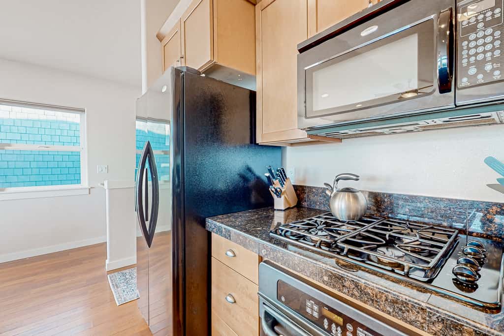 Spectacular ocean view home with fireplace and large decks dog friendly