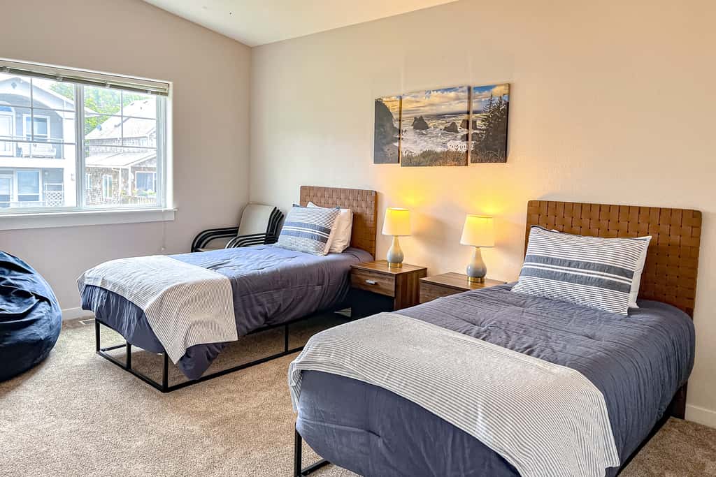 Spectacular ocean view home with fireplace and large decks dog friendly