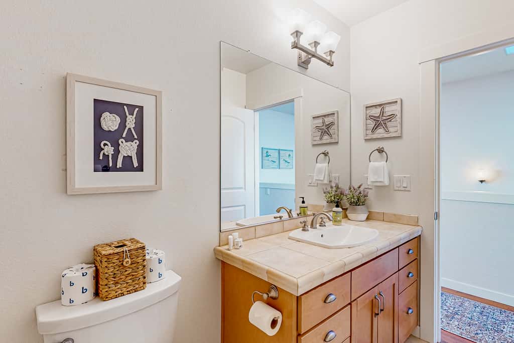 Spectacular ocean view home with fireplace and large decks dog friendly