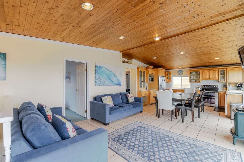 Ocean View Home with Rec Room Rock Wall and Private Hot Tub A Block From Beach