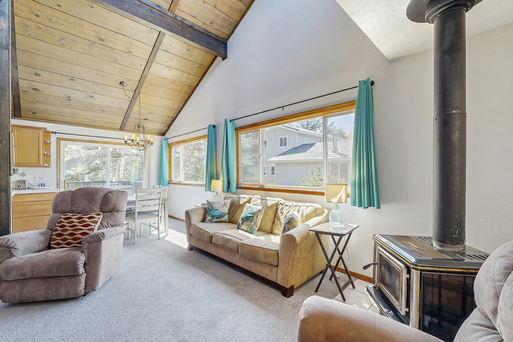 Home near the beach with furnished deck gas grill and outdoor firepit