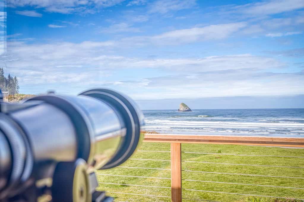 Oceanfront cottage with hot tub beach access fireplace and WiFi Dog friendly