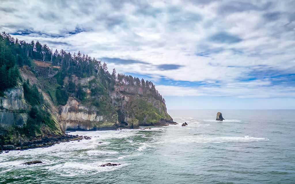 Oceanfront cottage with hot tub beach access fireplace and WiFi Dog friendly