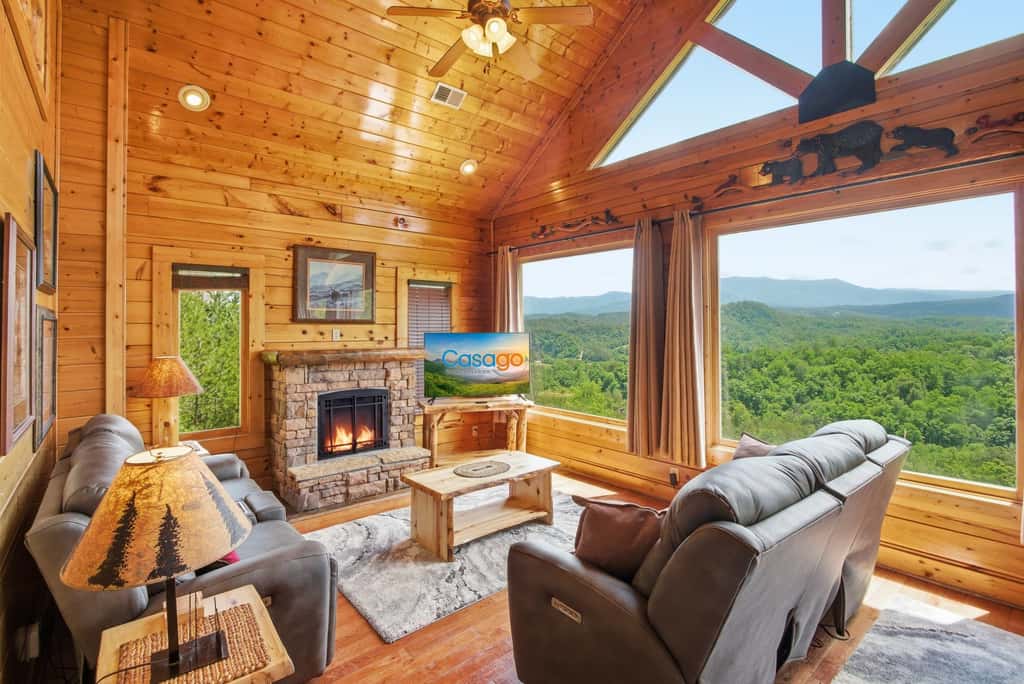 Cabin W Amazing Views・Hot Tub・Shared Sauna - Pool