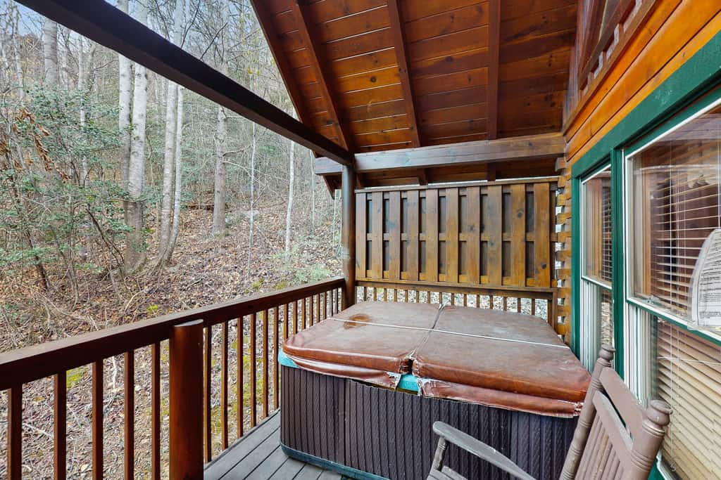 Cabin N Gorgeous Wooded Setting, Sleeps 6, Hot Tub