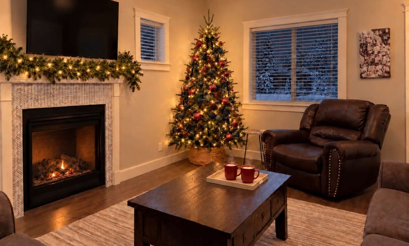 Enjoy a comfortable stay in this modern 4-bedroom, 3-bathroom single-level home in Midtown Coeur d’Alene. The open-concept space features a fully equipped kitchen, cozy living room with a gas fireplace and Smart TV, plus a private backyard with BBQ. Set in a quiet neighborhood near downtown, cafés, shops, and the lakefront. With a private 2-car garage, central AC, and in-home laundry, it’s a great home base for your Coeur d’Alene getaway!