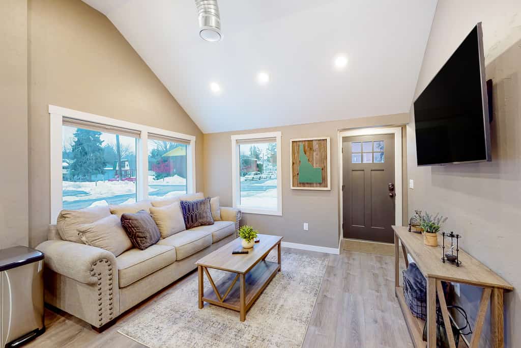 Wake up downtown, wander to the lake, and end the evening around your own backyard fire pit — all from this charming single-level bungalow.