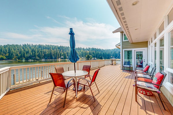Wake up to breathtaking lake views and step outside to your private deck for a peaceful morning by the water. This stunning 4-bedroom lakefront getaway is made for relaxing, reconnecting, and making unforgettable memories. Enjoy coffee with a view, unwind in the fresh Idaho air, gather with family and friends, or simply soak up the beauty of the lake. With its serene setting, waterfront location, and cozy retreat feel, this is your perfect escape from the everyday.