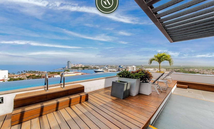 Zoho Skies T3 703 | 1BR/2BA | PV | Pool, Gym, Views