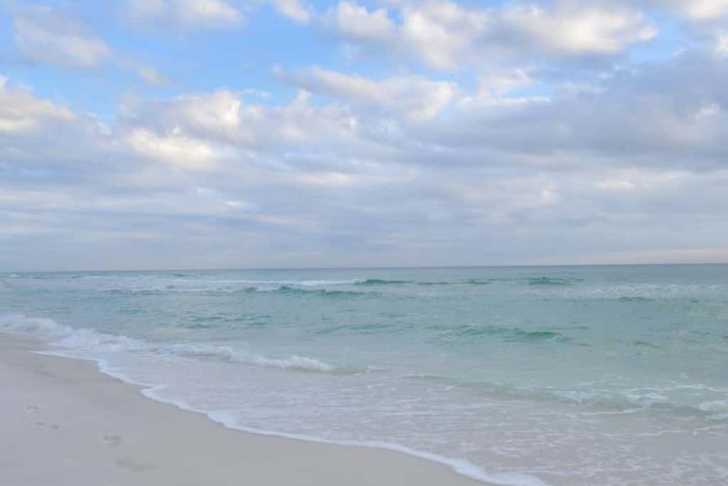 Oceanfront views, steps to beach