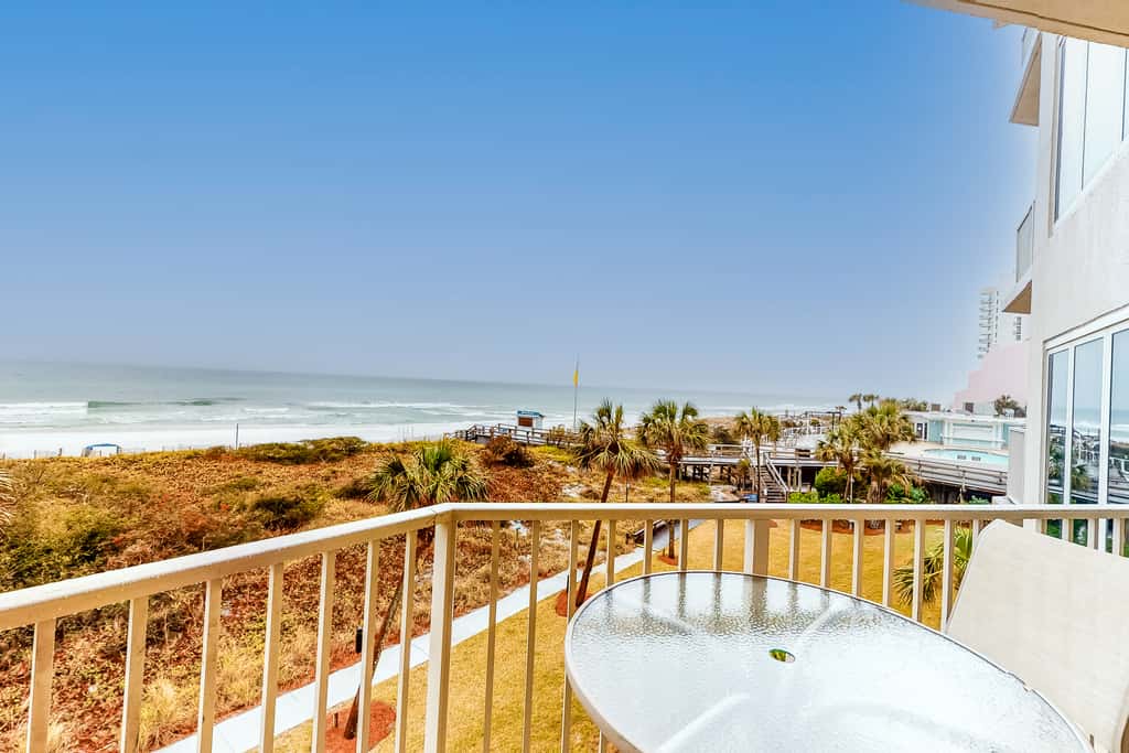 Beachfront condo with 2 private balconies