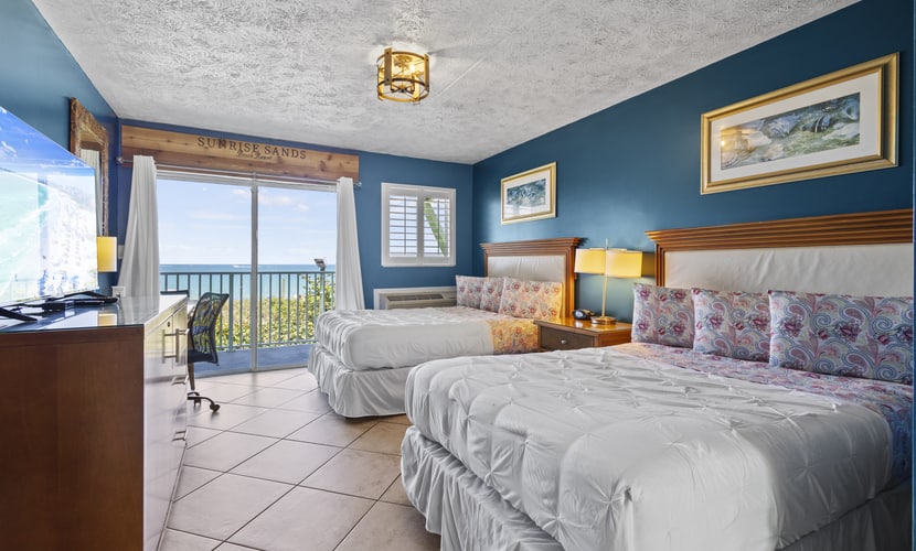 Ocean View Hotel Room with Balcony- 2 Full Beds #20