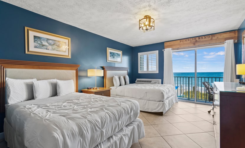 Ocean View Hotel Room with Balcony- 2 Full Beds #22